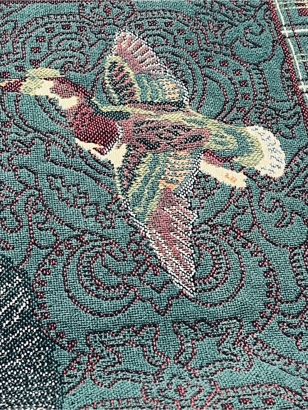Vintage Goodwin Weavers Game Birds Tapestry Throw Blanket Plaid Duck Pheasant